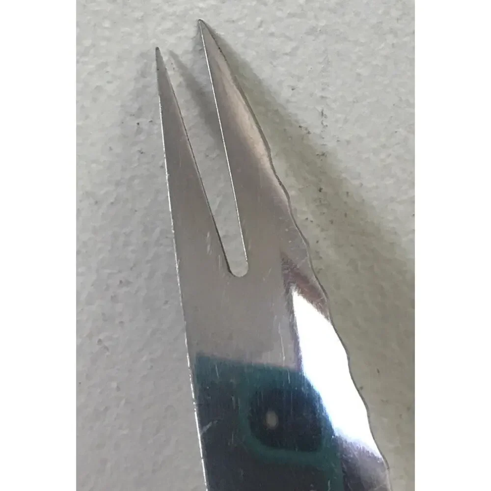 Vintage Ekco Stainless Vanadium USA Serrated Tomato Slicing Knife 7” Blade